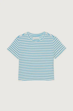 CROPPED STRIPED T-SHIRT
