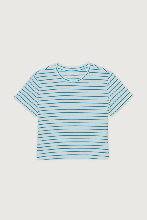 CROPPED STRIPED T-SHIRT