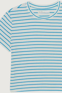 CROPPED STRIPED T-SHIRT
