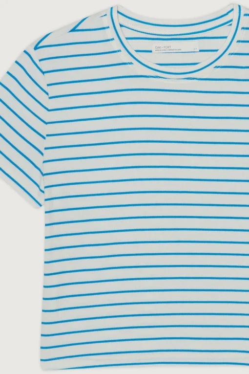 CROPPED STRIPED T-SHIRT