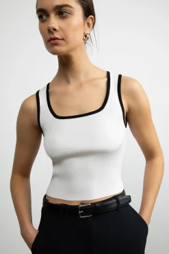 CROPPED SWEATER TANK