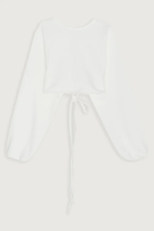 CROPPED TOP WITH OPEN BACK