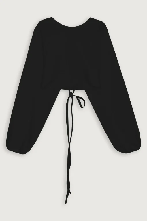 CROPPED TOP WITH OPEN BACK