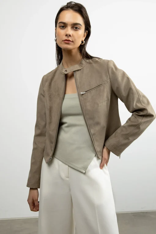 CROPPED TUBE TOP WITH SIDE SLIT