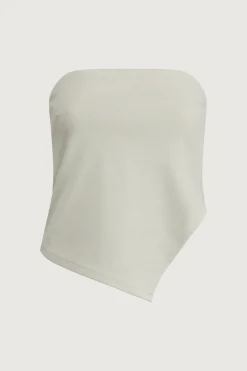 CROPPED TUBE TOP WITH SIDE SLIT