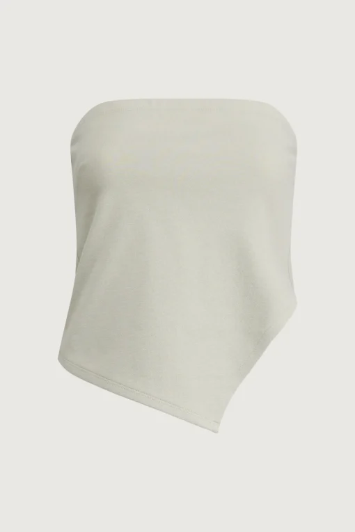 CROPPED TUBE TOP WITH SIDE SLIT