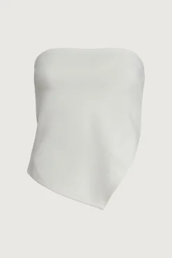CROPPED TUBE TOP WITH SIDE SLIT