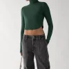 CROPPED TURTLENECK TOP