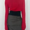 CROPPED TURTLENECK TOP