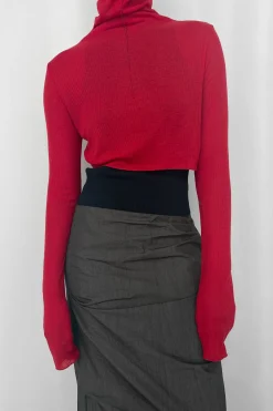 CROPPED TURTLENECK TOP