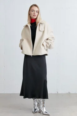 CROPPED TURTLENECK TOP