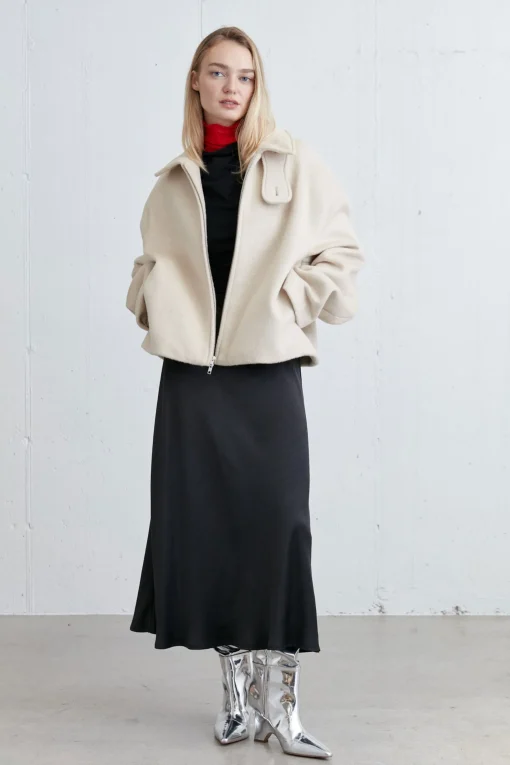 CROPPED TURTLENECK TOP