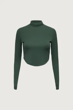 CROPPED TURTLENECK TOP