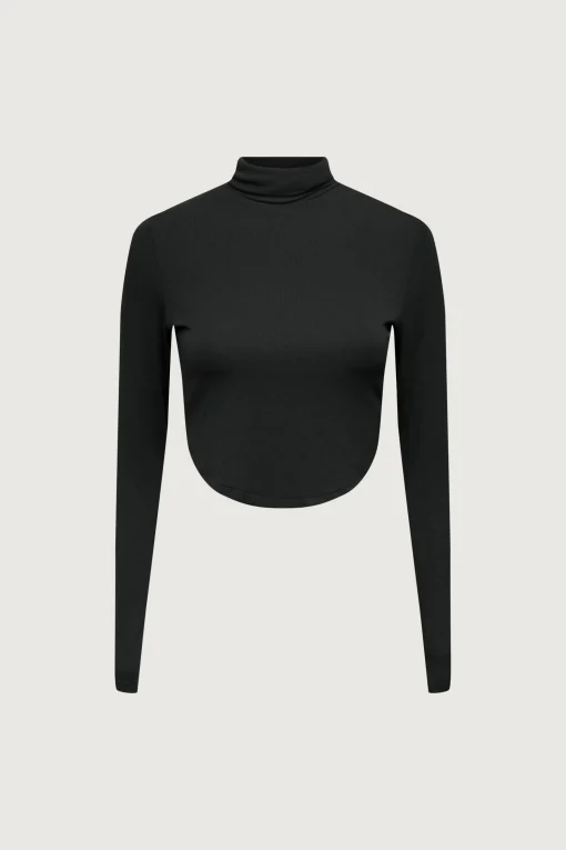 CROPPED TURTLENECK TOP