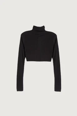 CROPPED TURTLENECK TOP