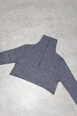 CROPPED TURTLENECK TOP