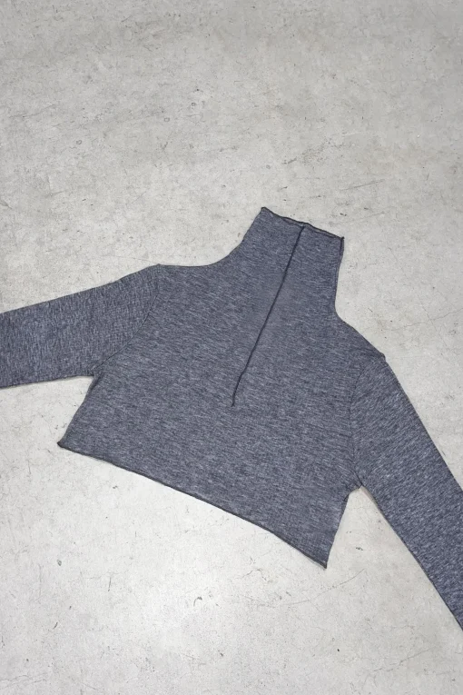 CROPPED TURTLENECK TOP