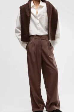 CROSSOVER WAIST WIDE LEG PANT