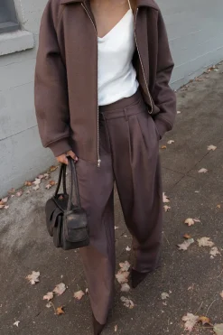 CROSSOVER WAIST WIDE LEG PANT