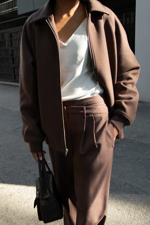 CROSSOVER WAIST WIDE LEG PANT