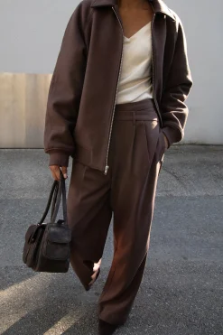 CROSSOVER WAIST WIDE LEG PANT
