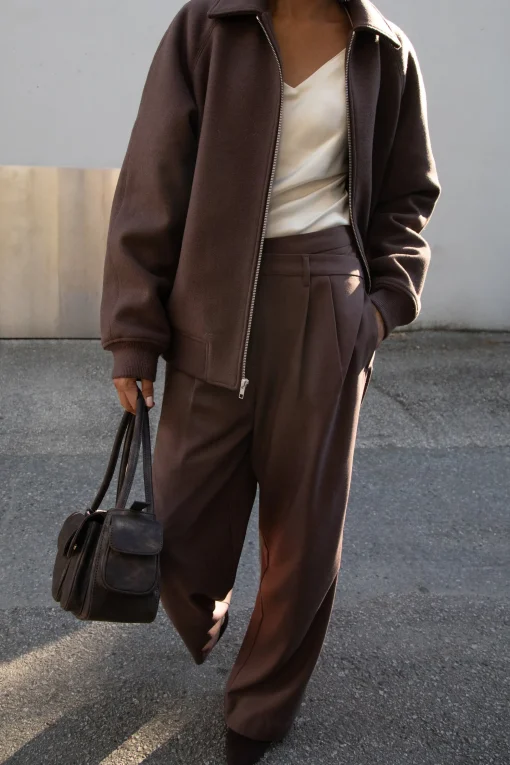 CROSSOVER WAIST WIDE LEG PANT
