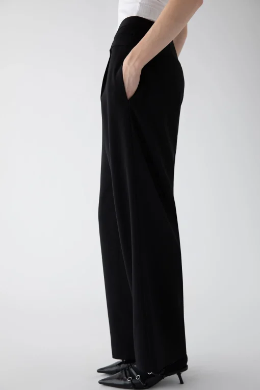 CROSSOVER WAIST WIDE LEG PANT