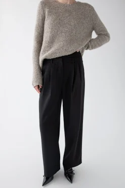 CROSSOVER WAIST WIDE LEG PANT
