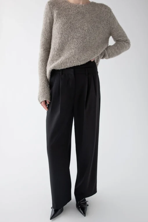 CROSSOVER WAIST WIDE LEG PANT