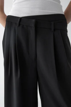 CROSSOVER WAIST WIDE LEG PANT