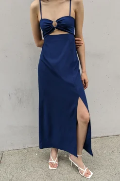 CUTOUT MIDI DRESS