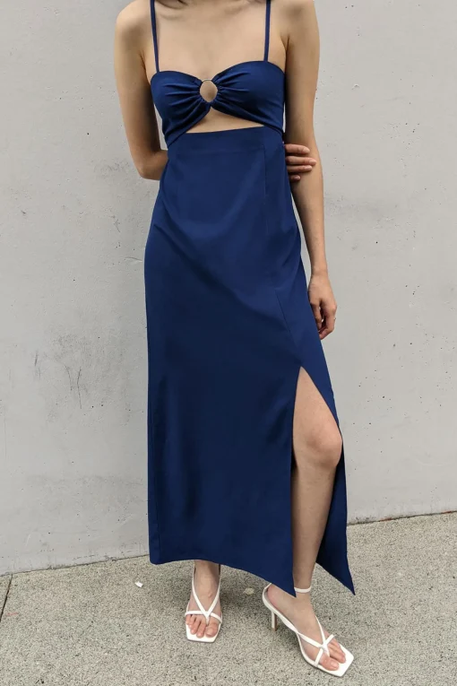 CUTOUT MIDI DRESS