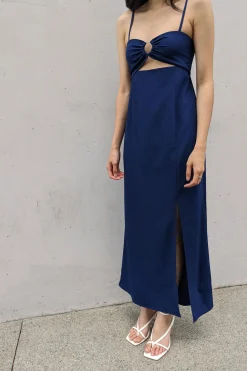 CUTOUT MIDI DRESS