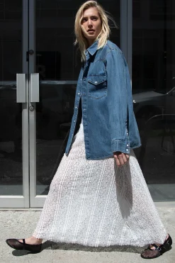 DENIM BUTTON-UP SHIRT