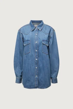DENIM BUTTON-UP SHIRT