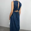 DENIM MIDI DRESS
