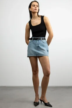 DENIM MINI SKIRT
