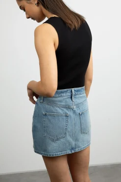 DENIM MINI SKIRT