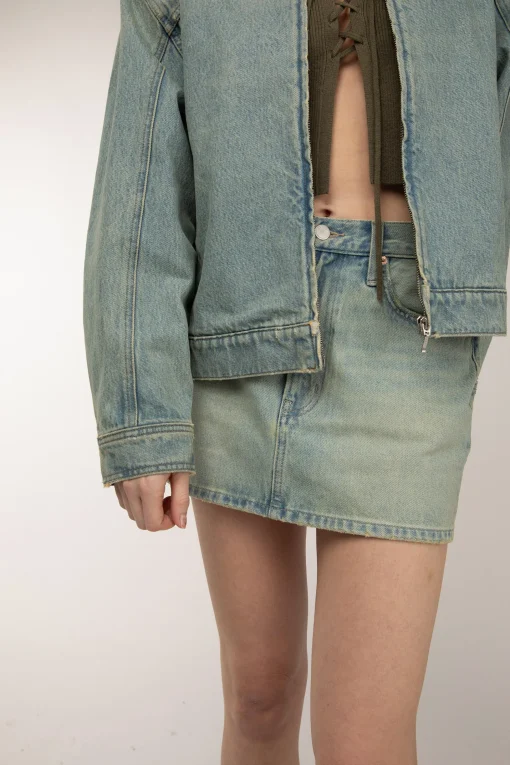 DENIM MINI SKIRT