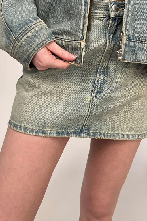 DENIM MINI SKIRT
