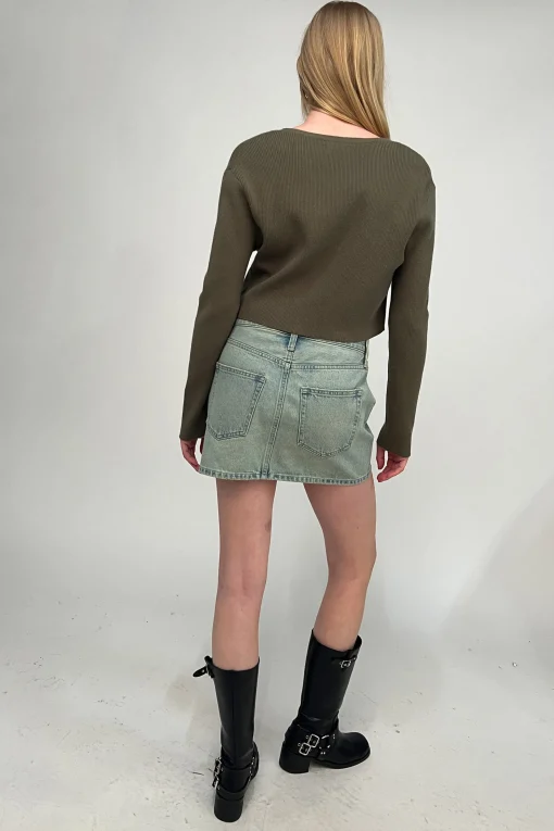 DENIM MINI SKIRT