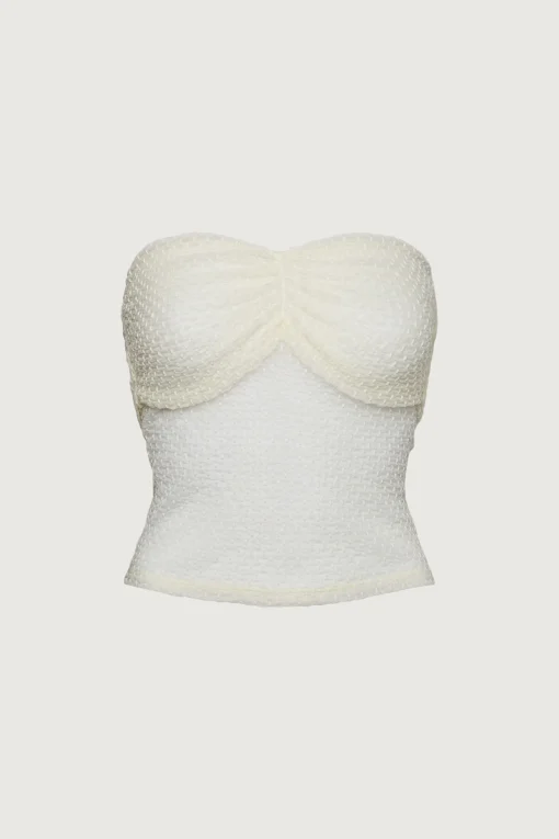 DOTTED MESH TUBE TOP