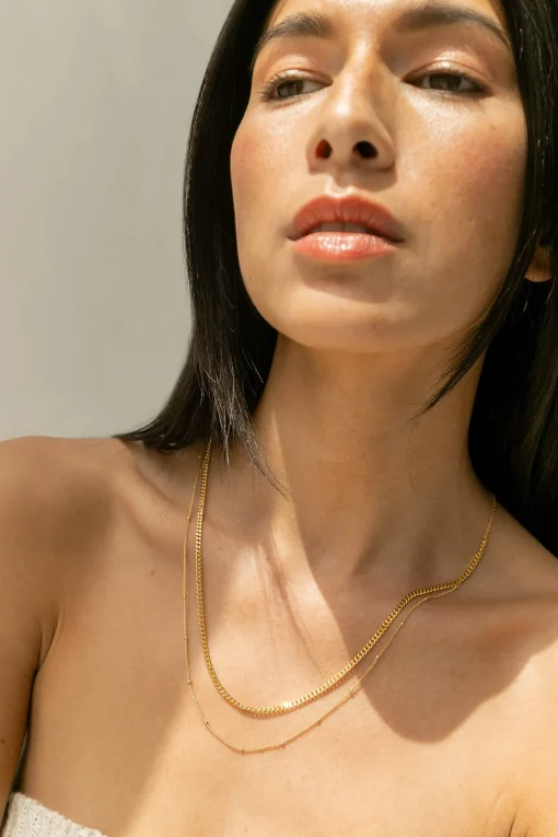 DOUBLE CHAIN NECKLACE