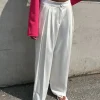 DOUBLE PLEATED WIDE LEG PANT