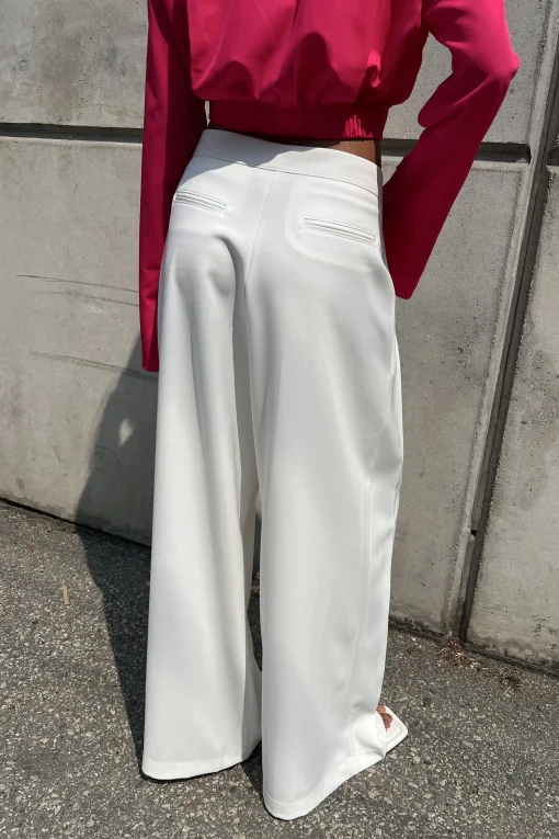 DOUBLE PLEATED WIDE LEG PANT