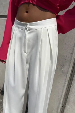 DOUBLE PLEATED WIDE LEG PANT