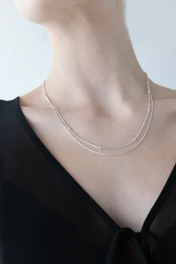 DOUBLE SNAKE CHAIN NECKLACE