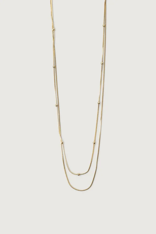 DOUBLE SNAKE CHAIN NECKLACE