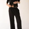 DRAWSTRING CRINKLE PANT