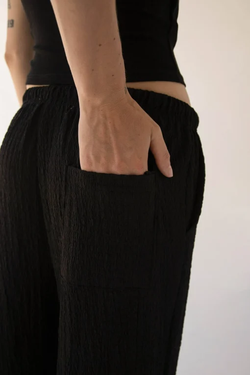 DRAWSTRING CRINKLE PANT